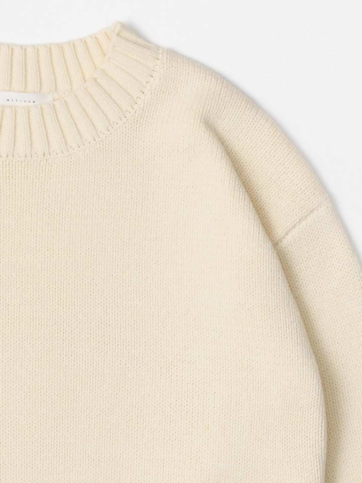 Cotton Ribbed Knit Pullover Sweater