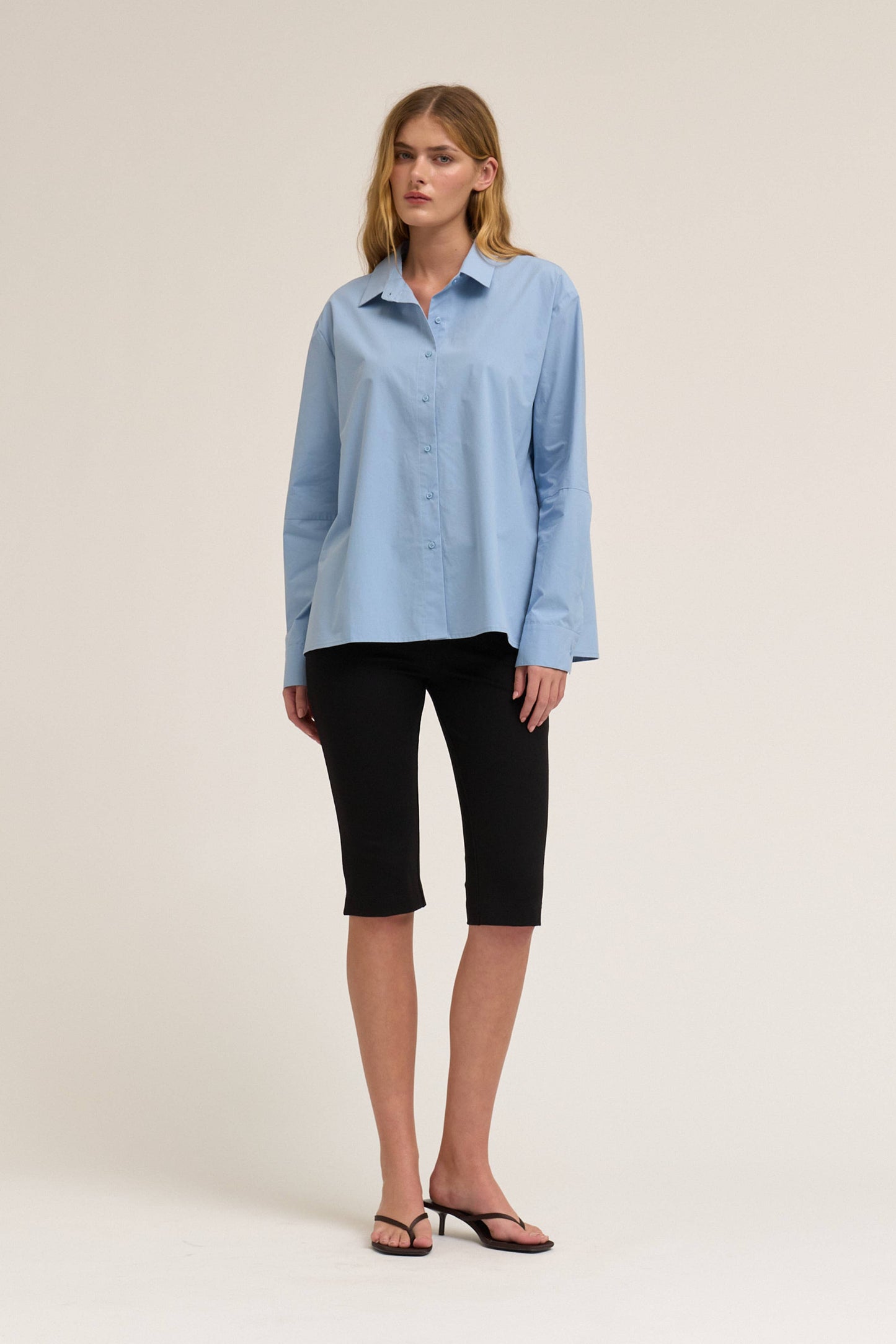 Black Capri Jersey Leggings