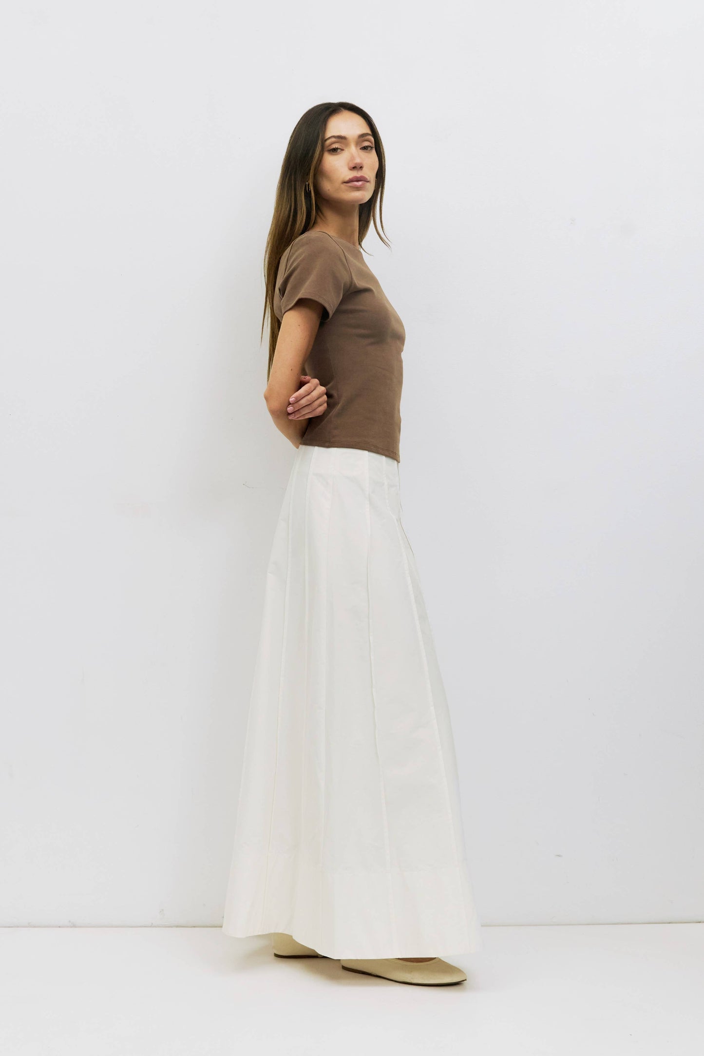 Wide Neck Soft Knit Top