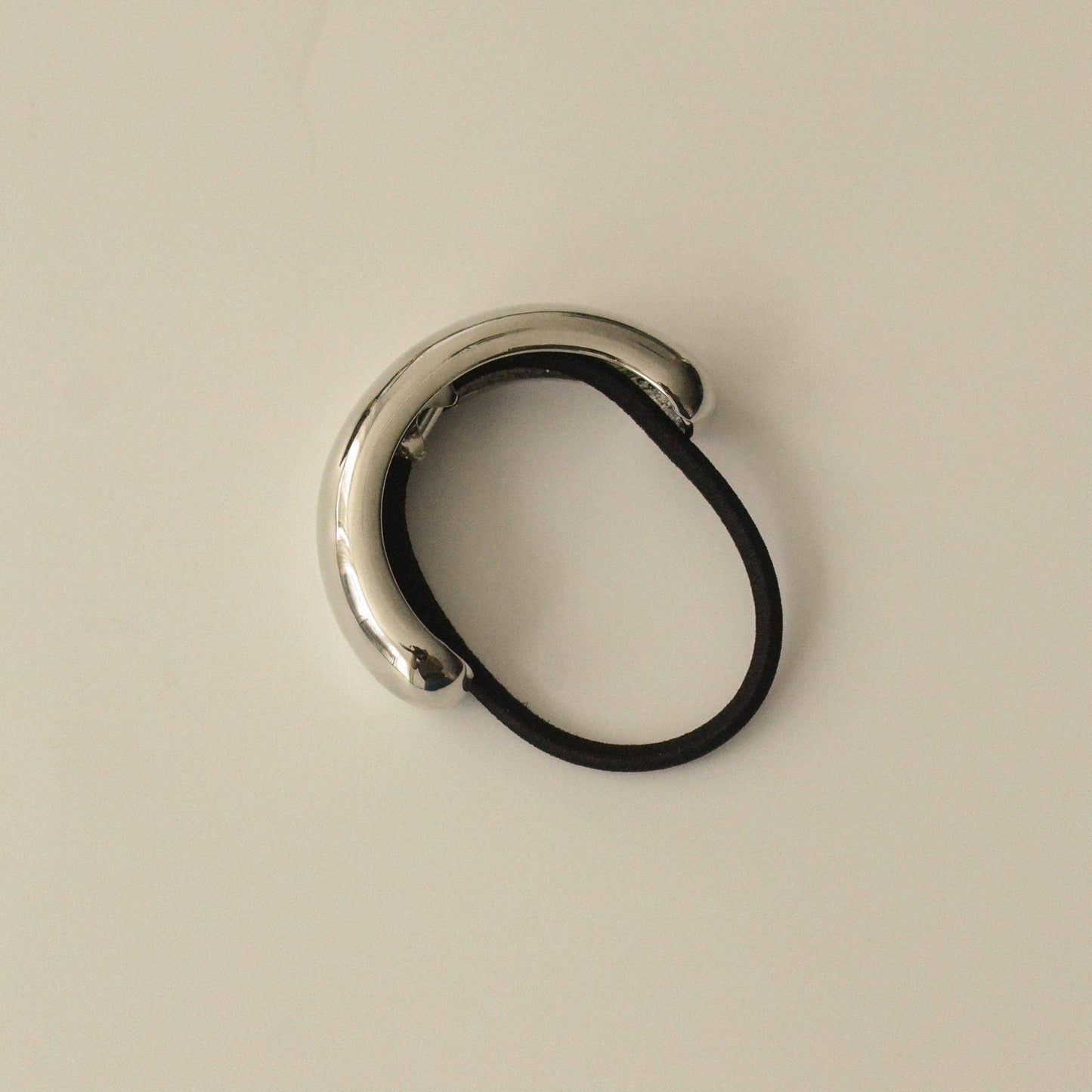 Silver Wide Metal Cuff Hair Tie