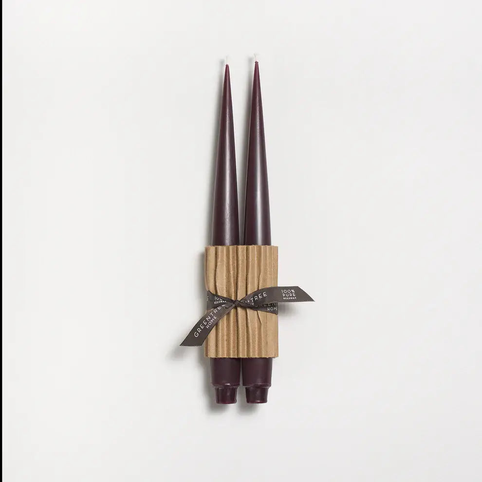 Apollo 12" Taper Beeswax Candle Set