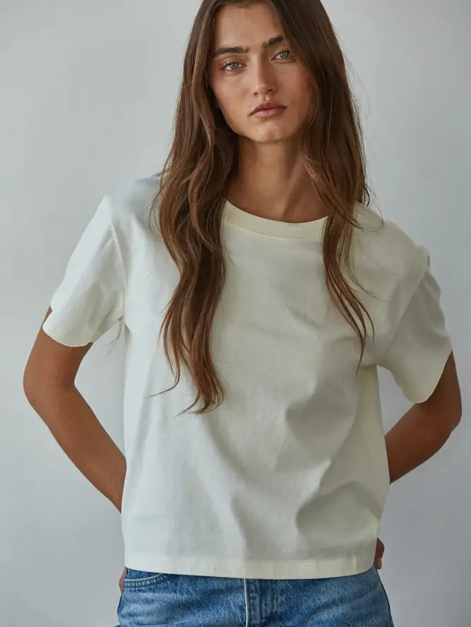 Cotton Crew Neck T-Shirt