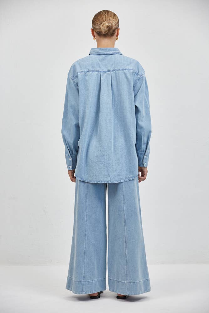 Light Denim Button Up Shirt