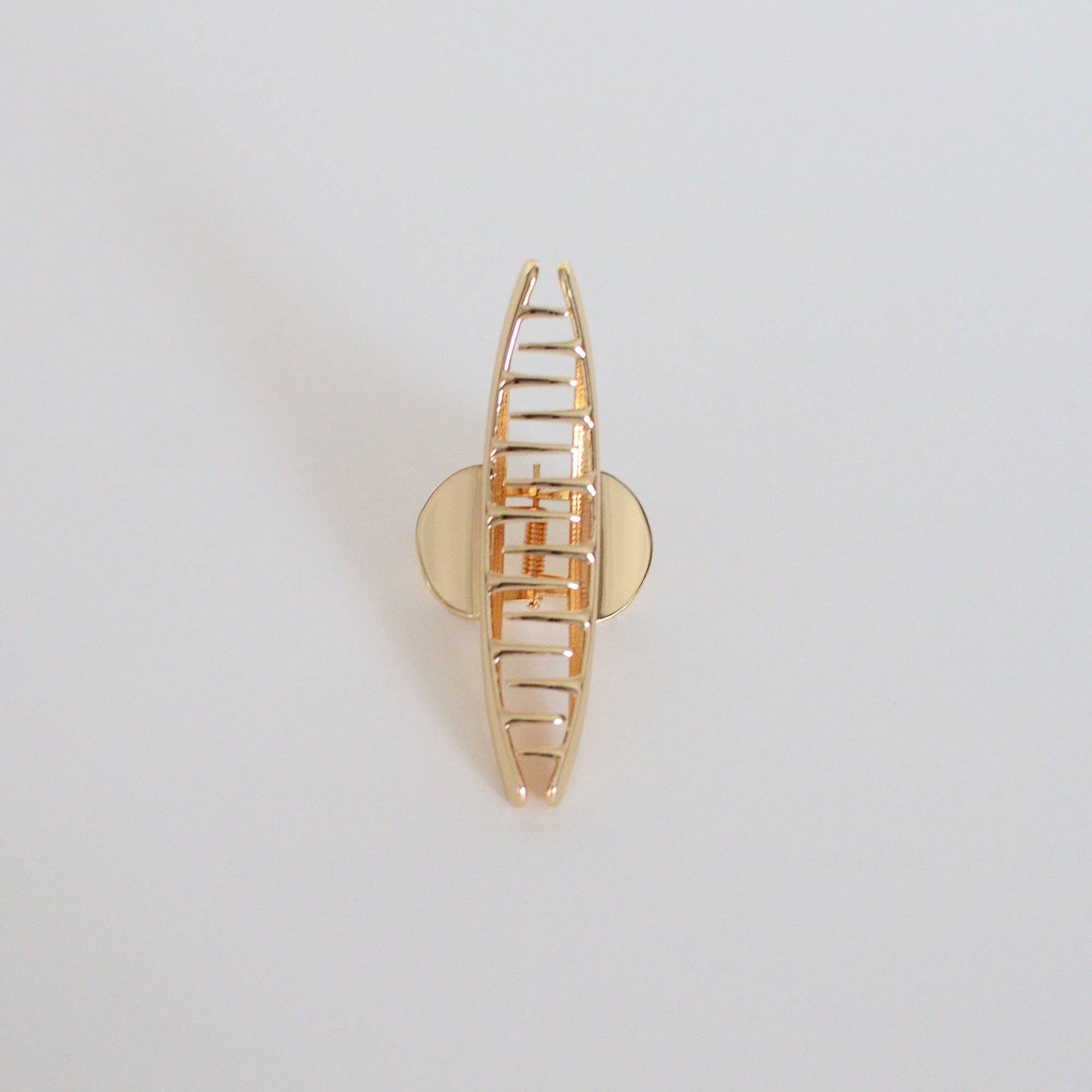 Gold Luna Arc Metal Hair Claw Clip