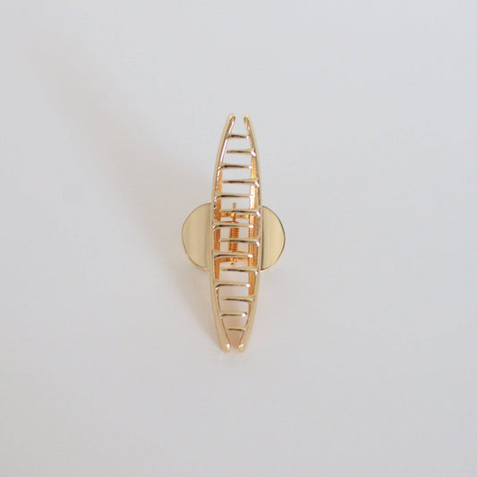 Gold Luna Arc Metal Hair Claw Clip