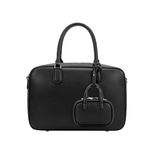 Natasha Micro Black Recycled Top Handle Bag