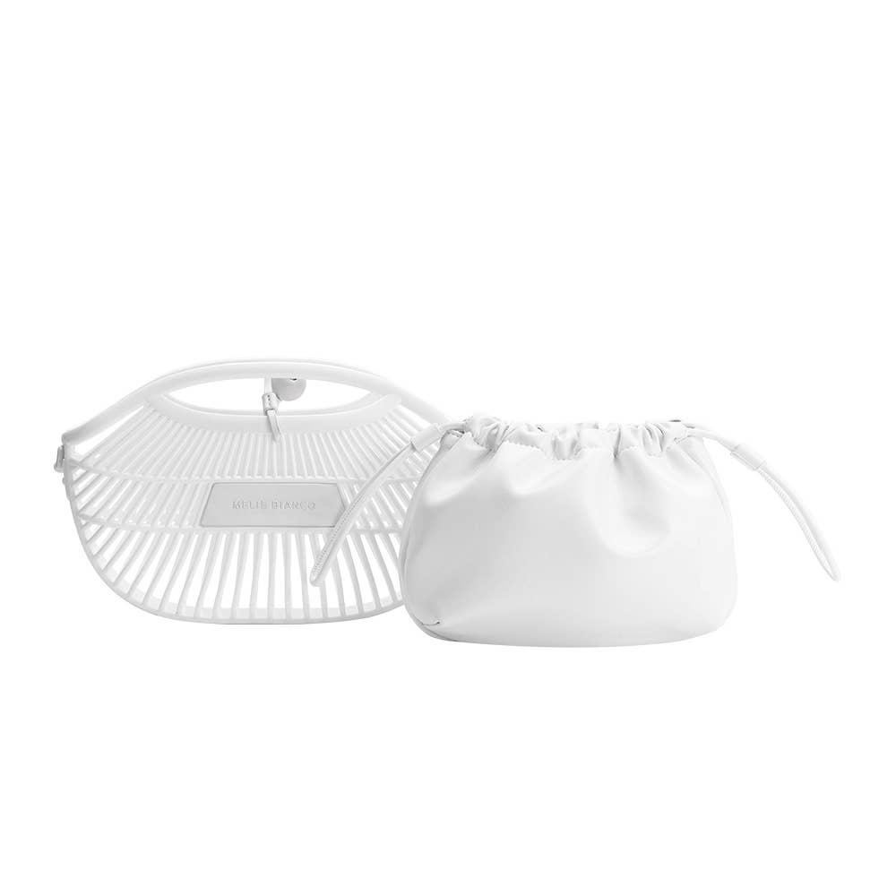 Nikko White Small Jelly Tote Bag