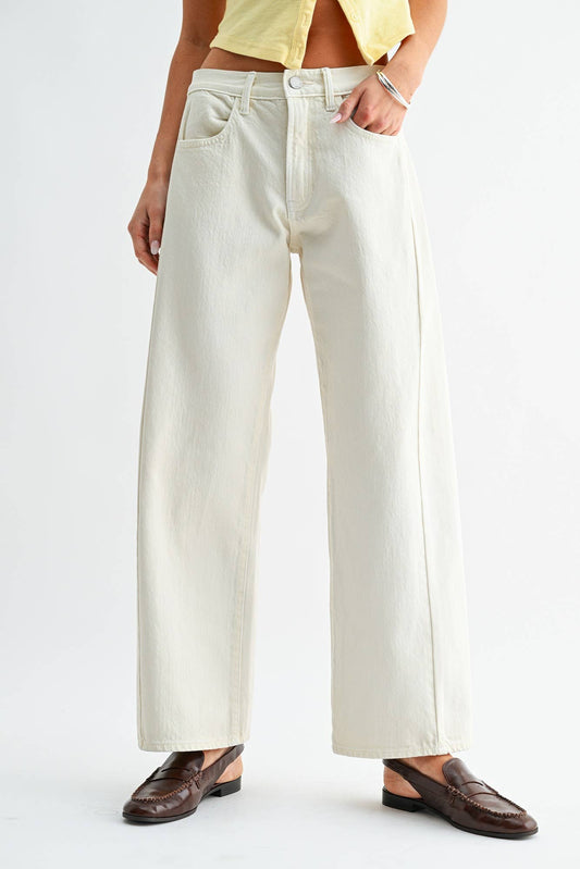 Ecru Stretch Twist Jean