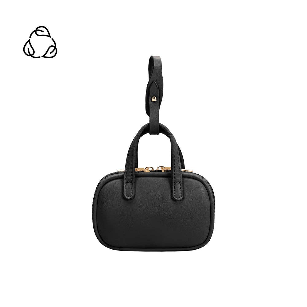 Natasha Micro Black Recycled Top Handle Bag