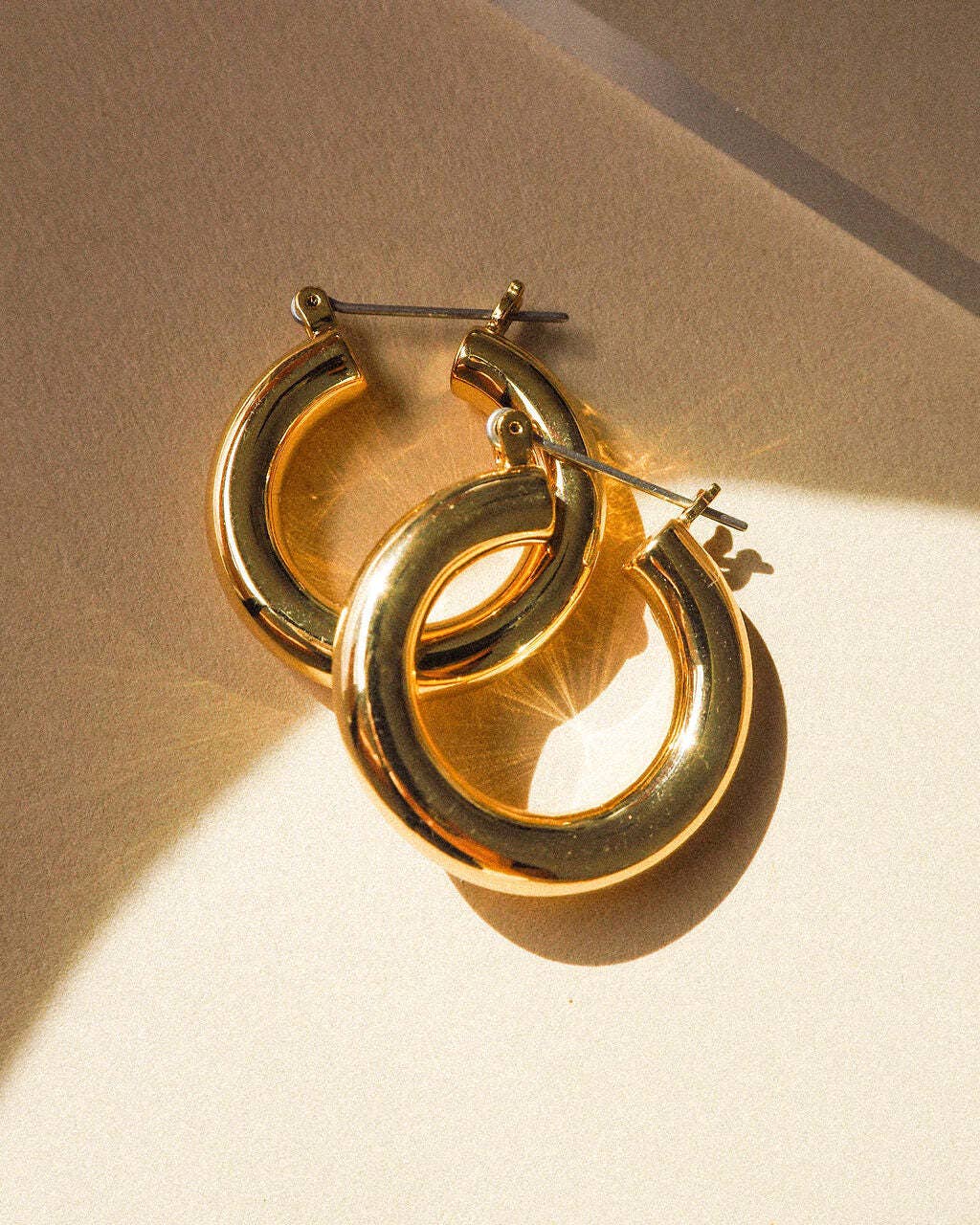 Gold Baby Amalfi Tube Hoops