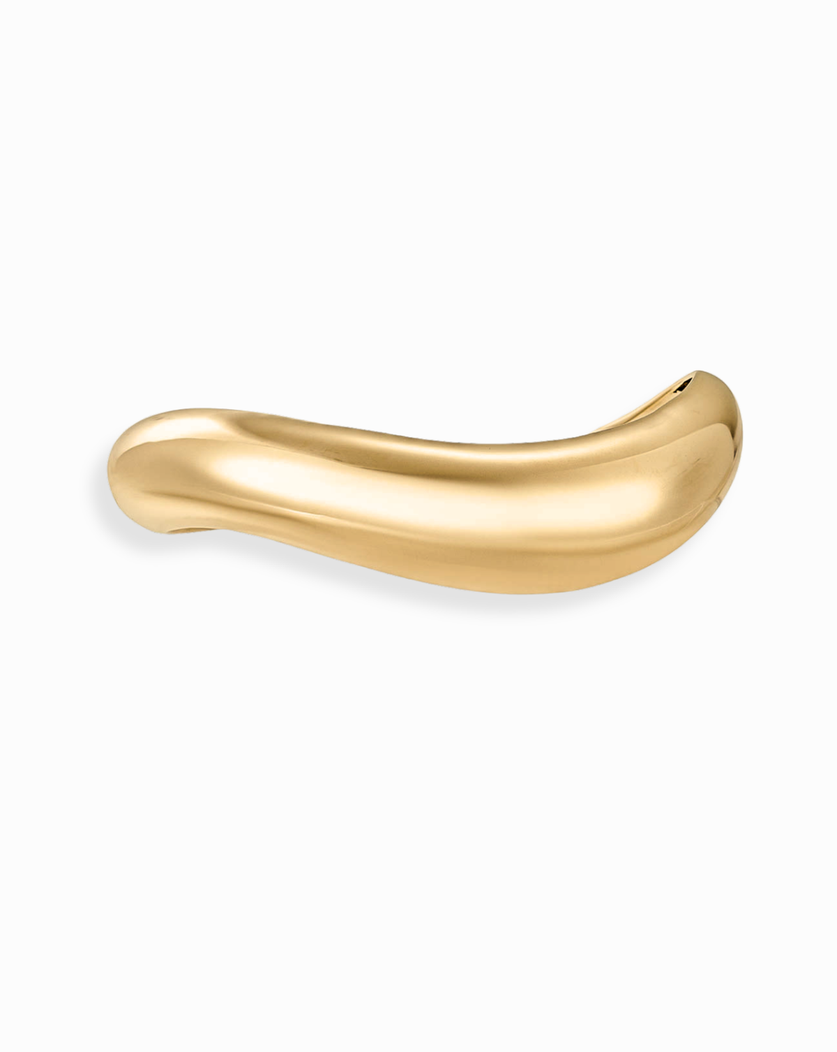 14k Gold Sculpted Cuff Bracelet