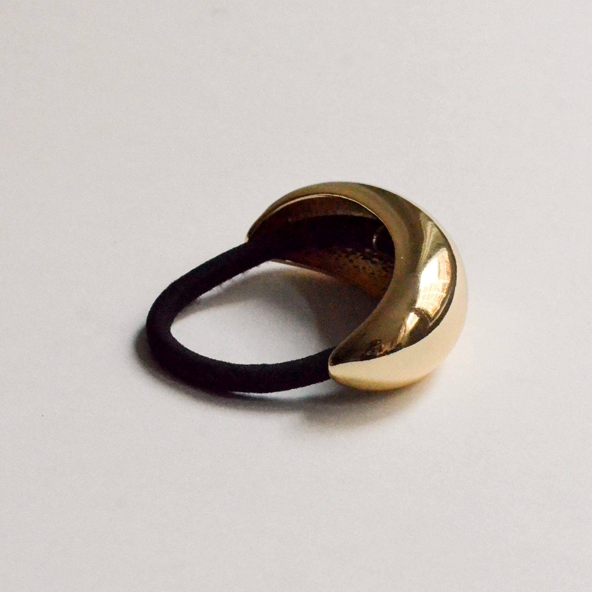 Gold Crescent Metal Ponytail Cuff