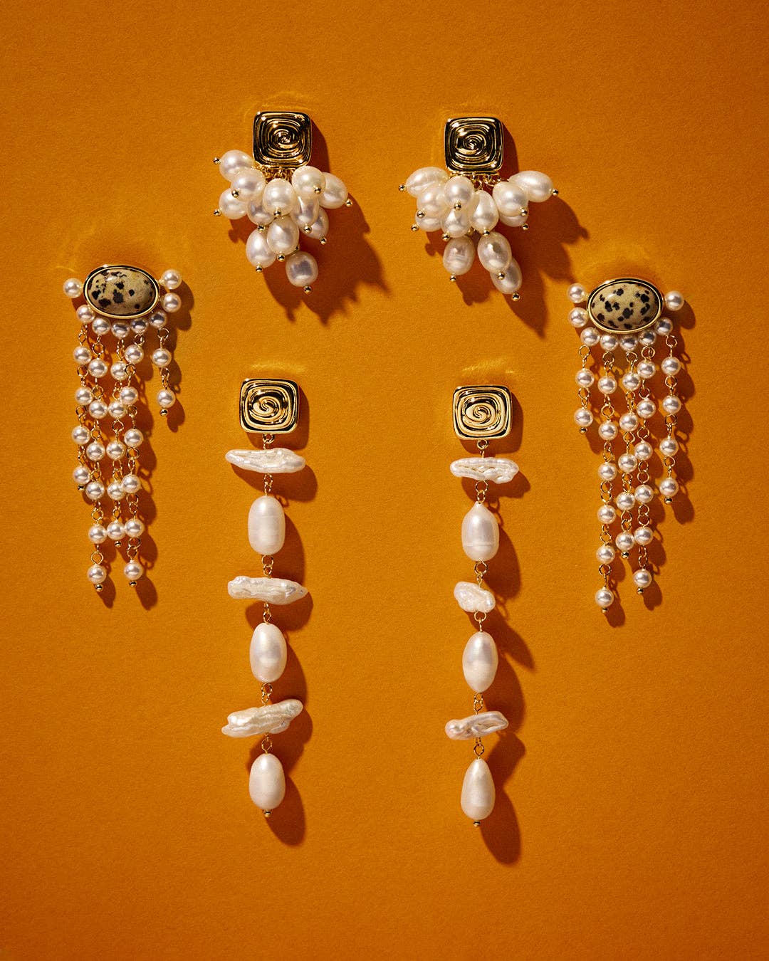 The Palma Pearl Studs - Silver