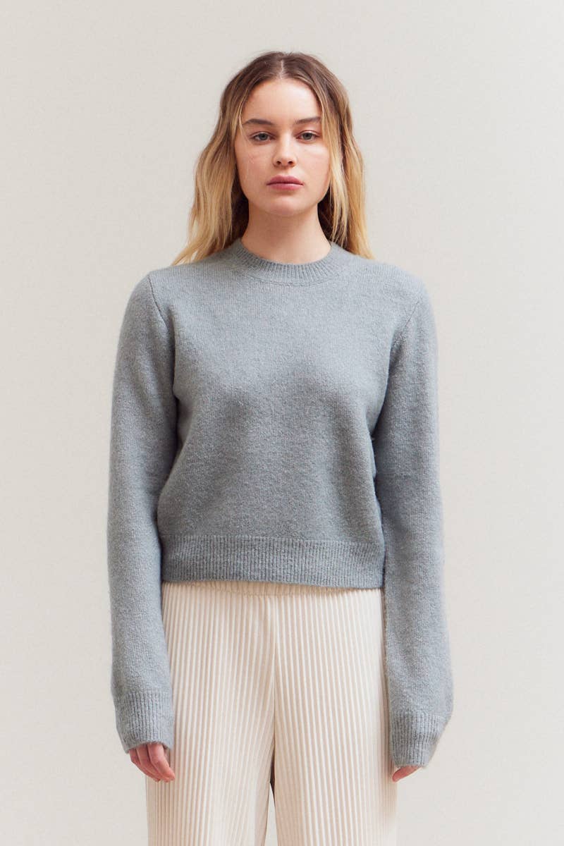 Classic Crew Neck Pullover Sweater