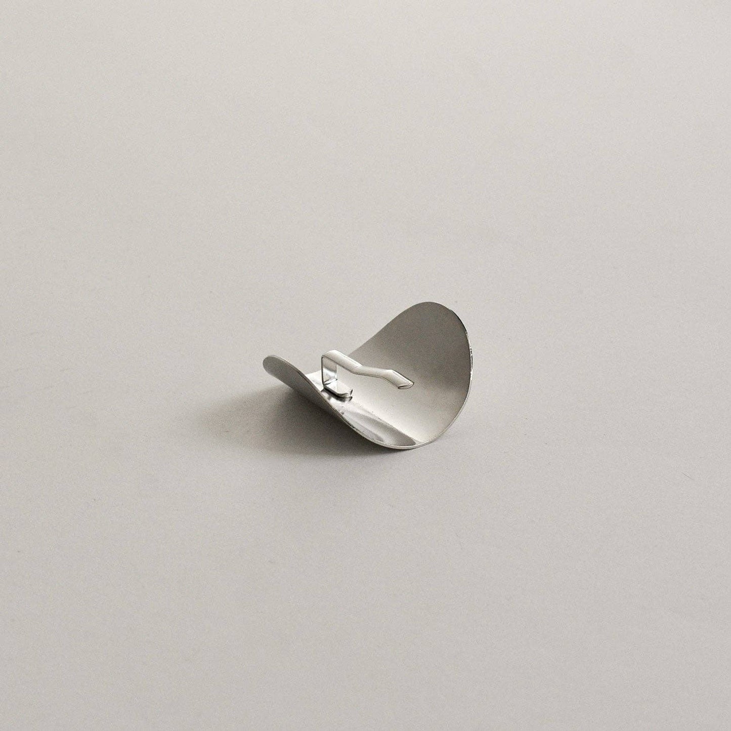 Silver Metal Oval Ponytail Cuff