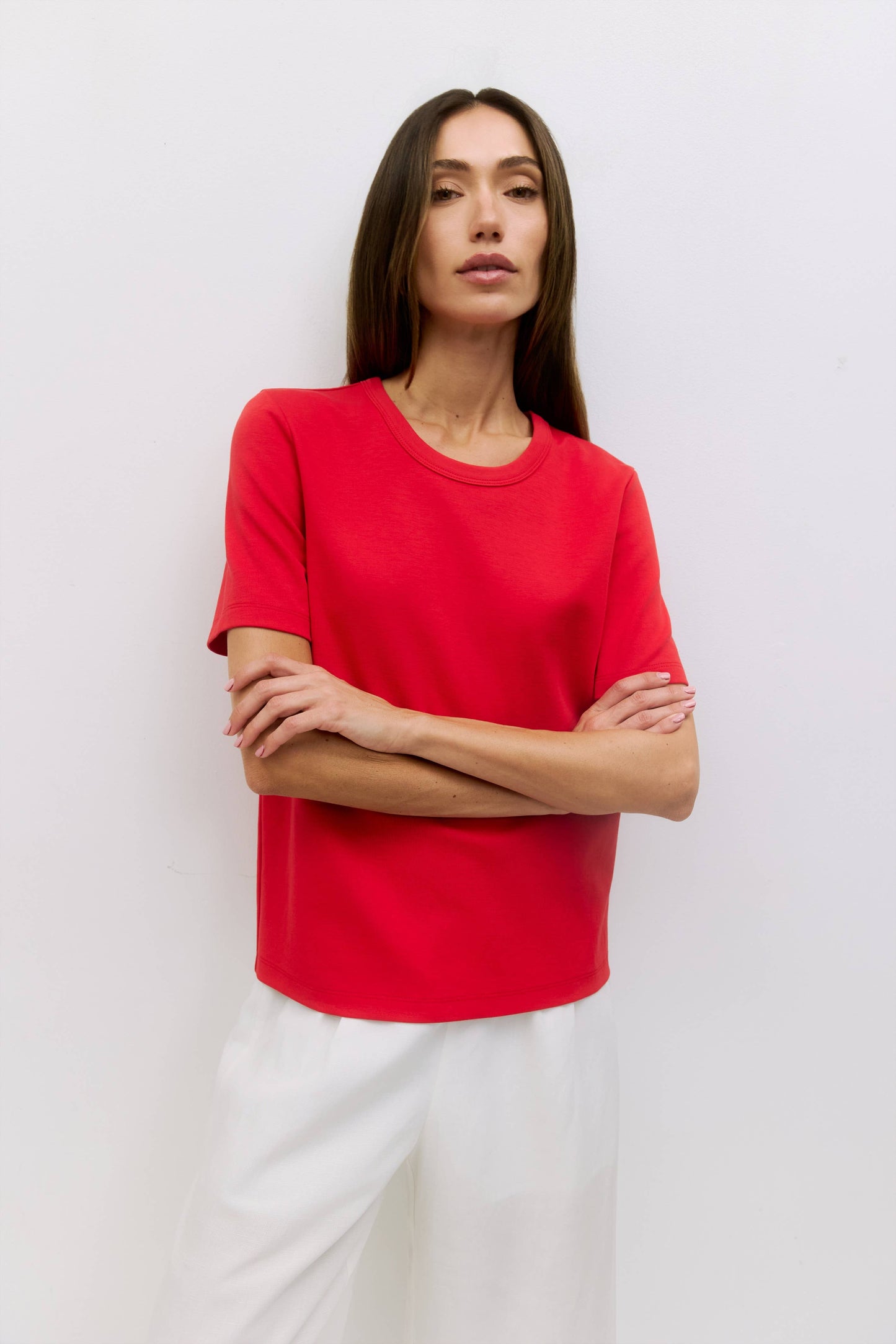 Red Soft Short Sleeve Jersey T-Shirt