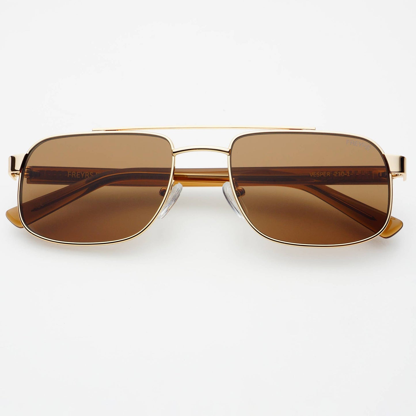 Vesper Gold/Brown Aviator Sunglasses