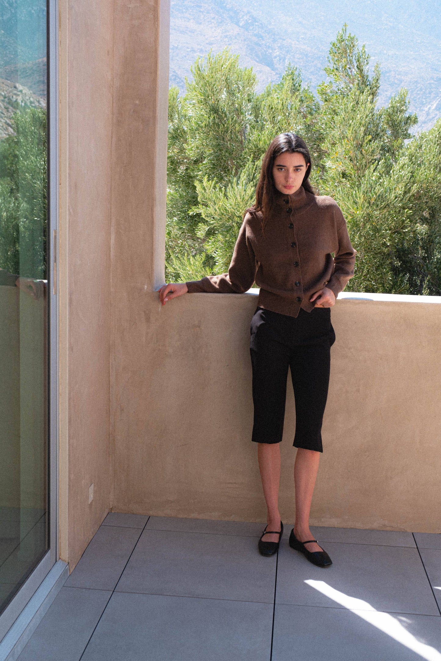 Turtleneck Button Front Cardigan