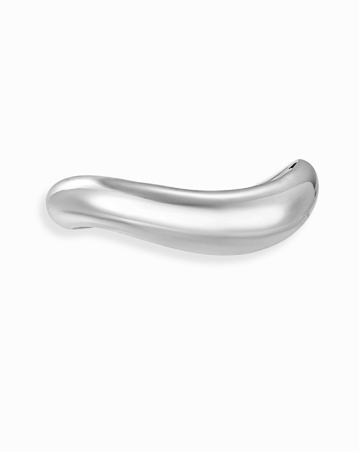 Silver Sculpted Cuff Bracelet