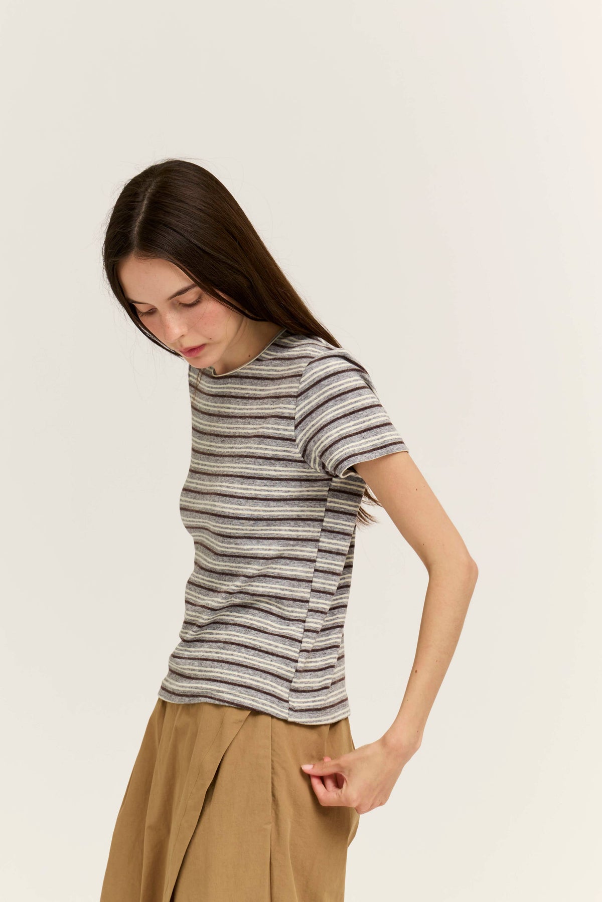 Multi Stripe Jersey Tee
