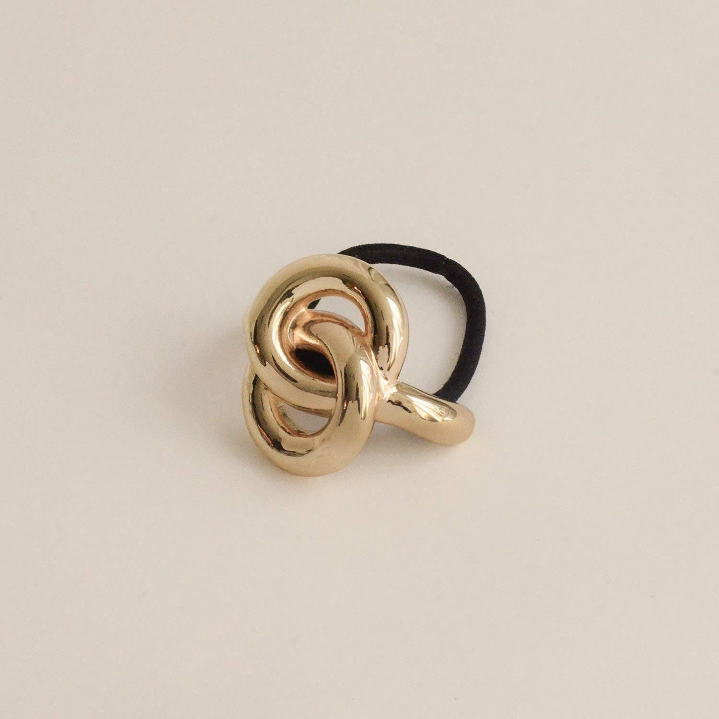 Gold Eternal Loop Ponytail Hair Tie