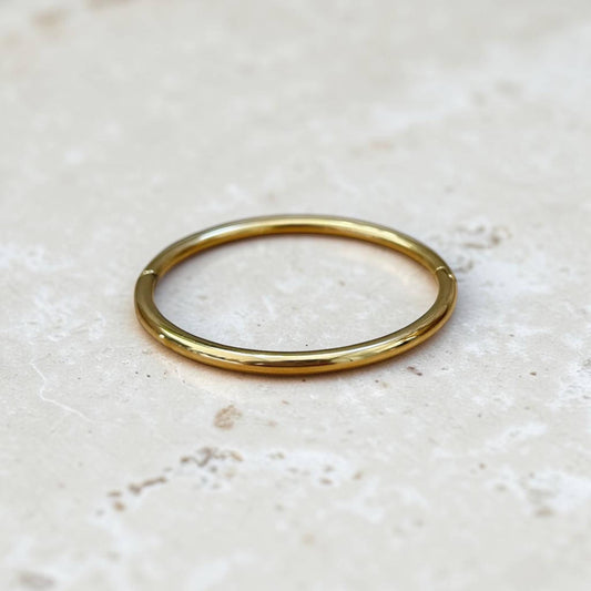 Silver Slim Hinged Bangle Bracelet