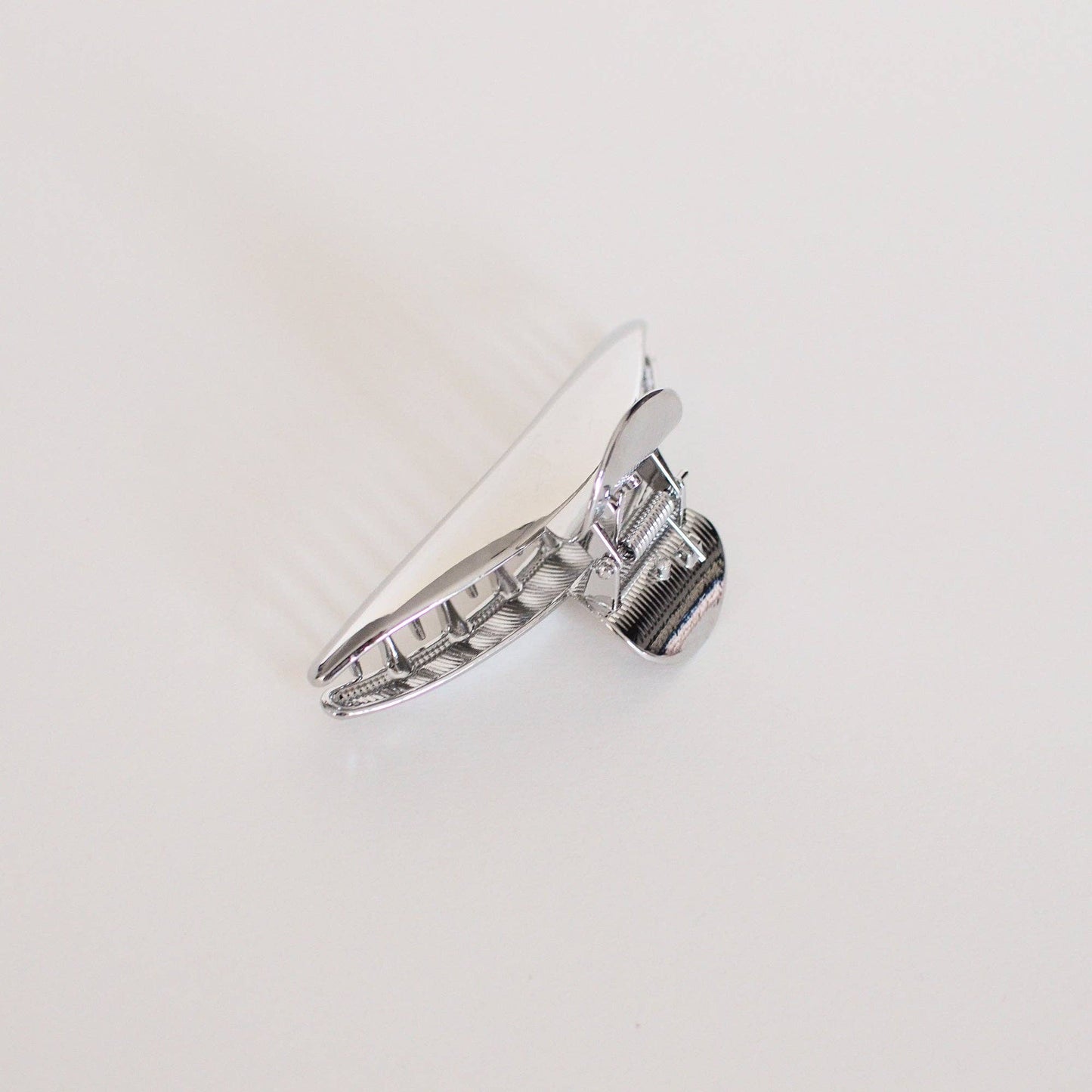 Silver Luna Arc Metal Hair Claw Clip