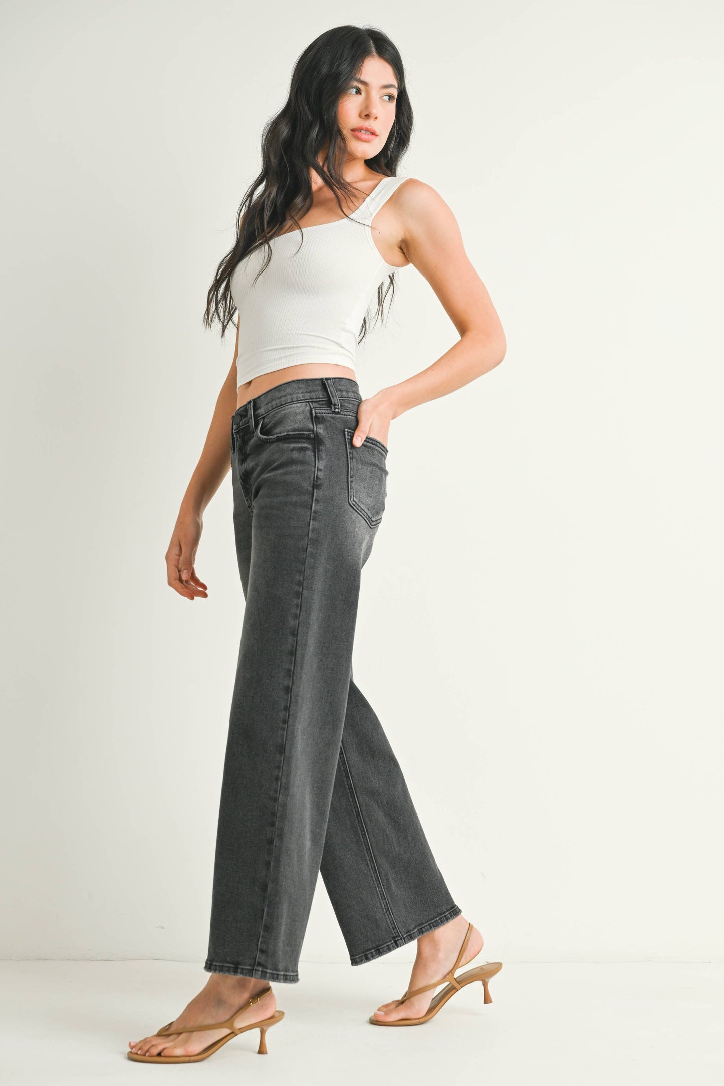 Washed Grey Relaxed Vintage Straight Jean