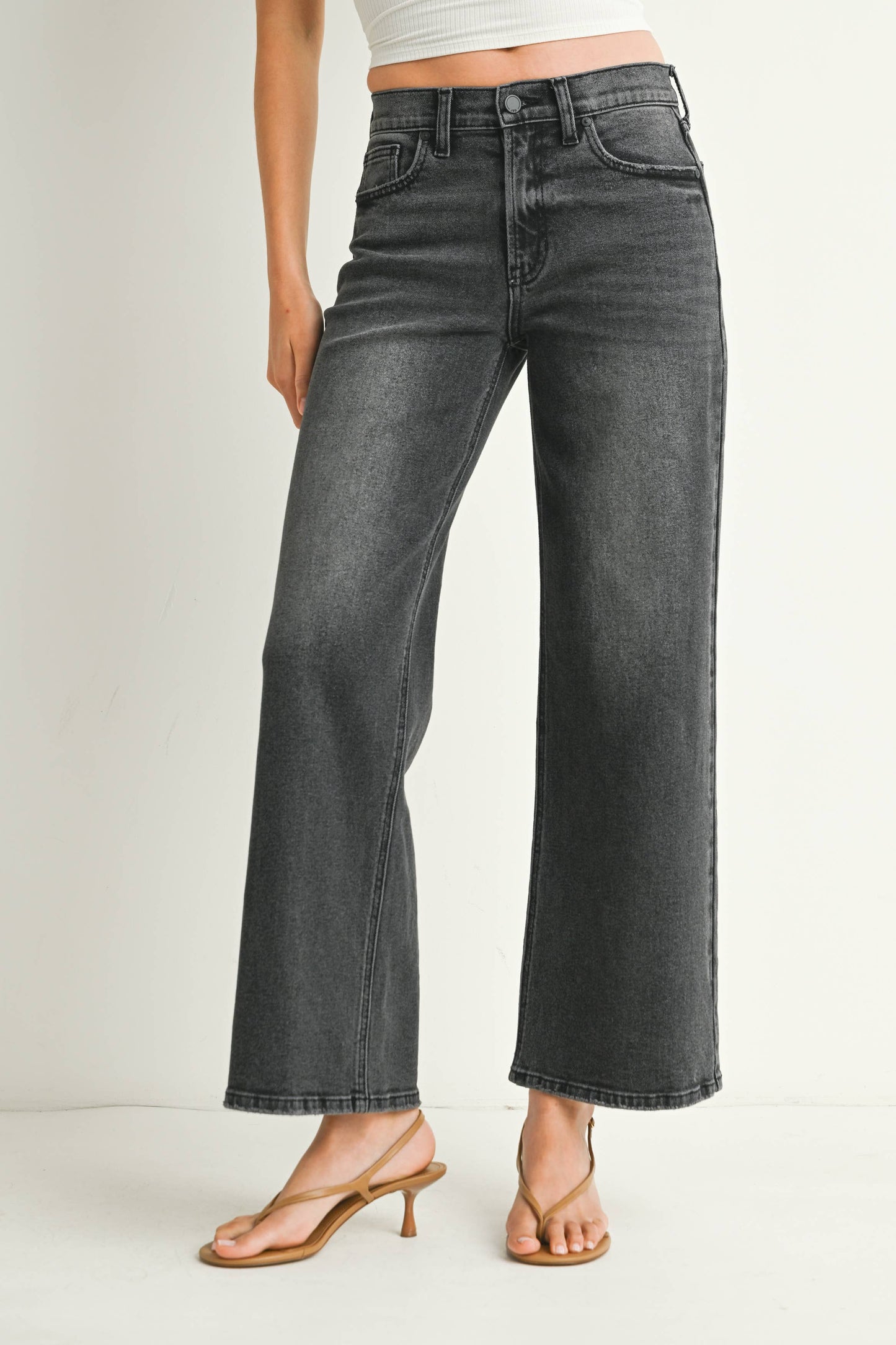 Washed Grey Relaxed Vintage Straight Jean