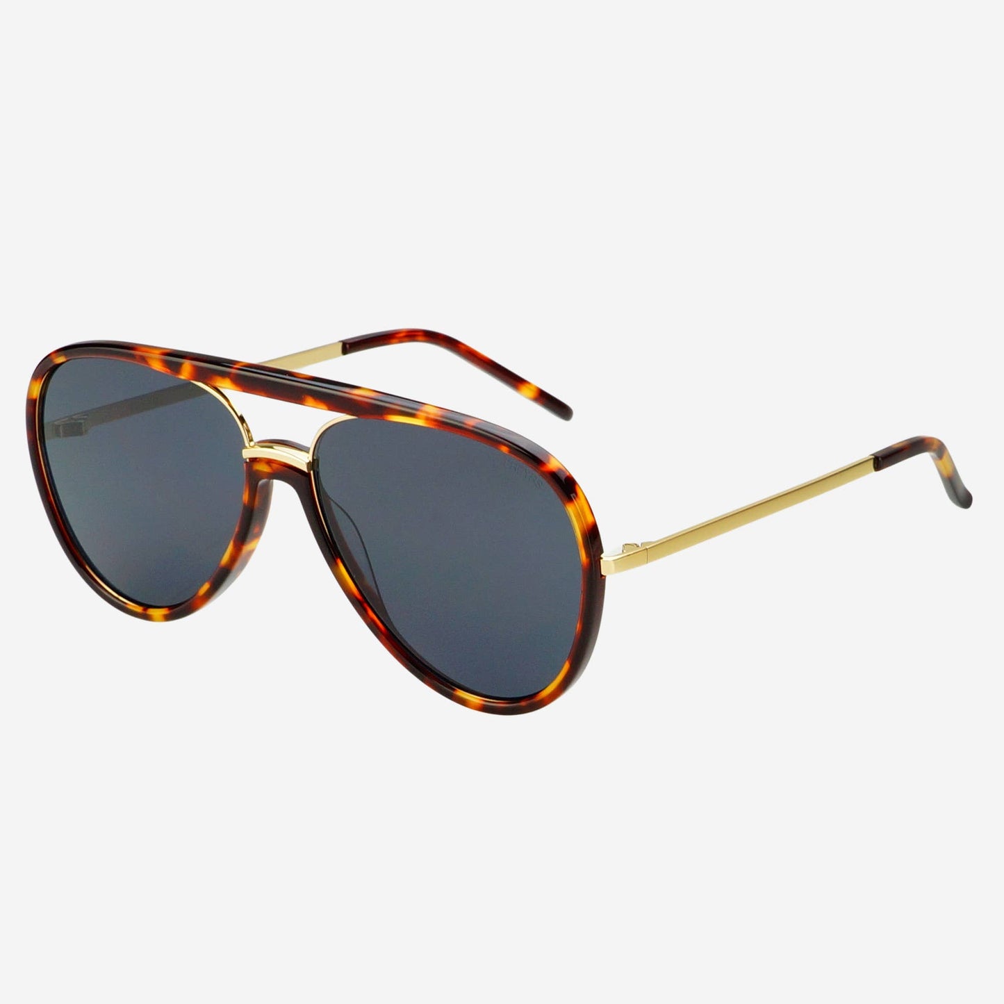 Shay Tortoise Unisex Aviator Sunglasses