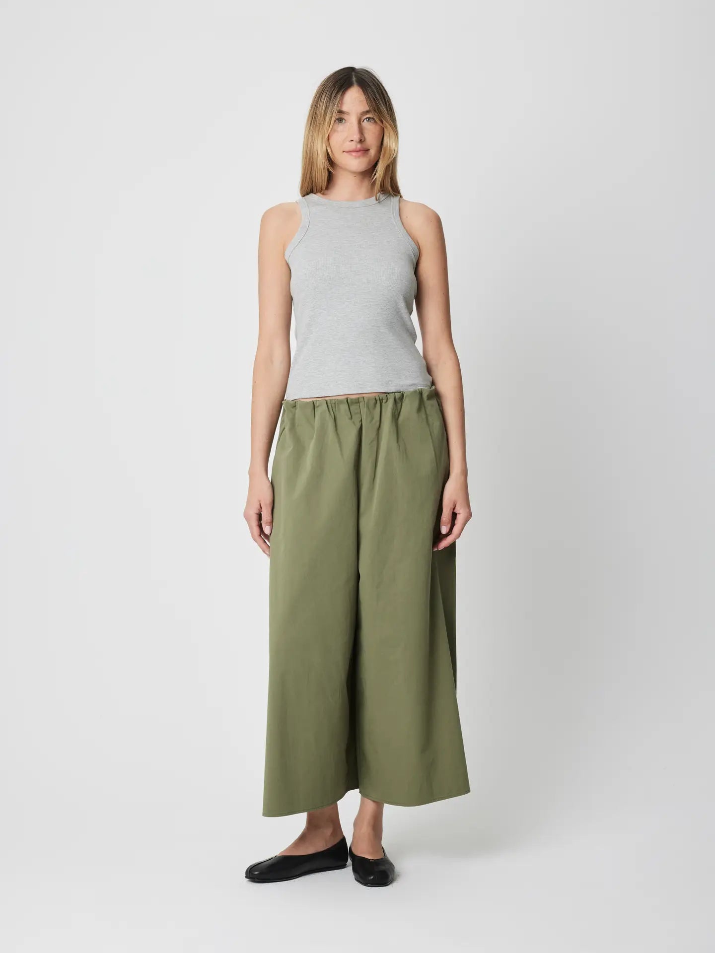 Ribbed Scoop Knit Tank Top