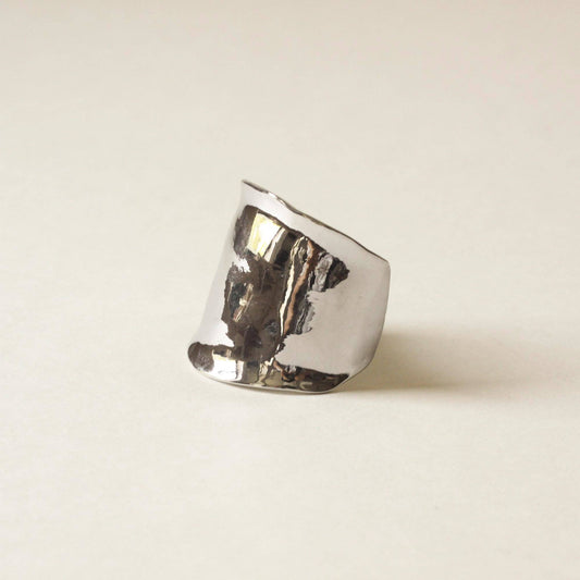 Silver Metal Hair Ponytail Cuff Stick