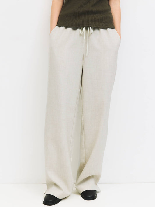 Pull-On Wide Leg Trouser Pant