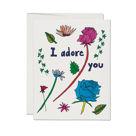 Adored greeting card