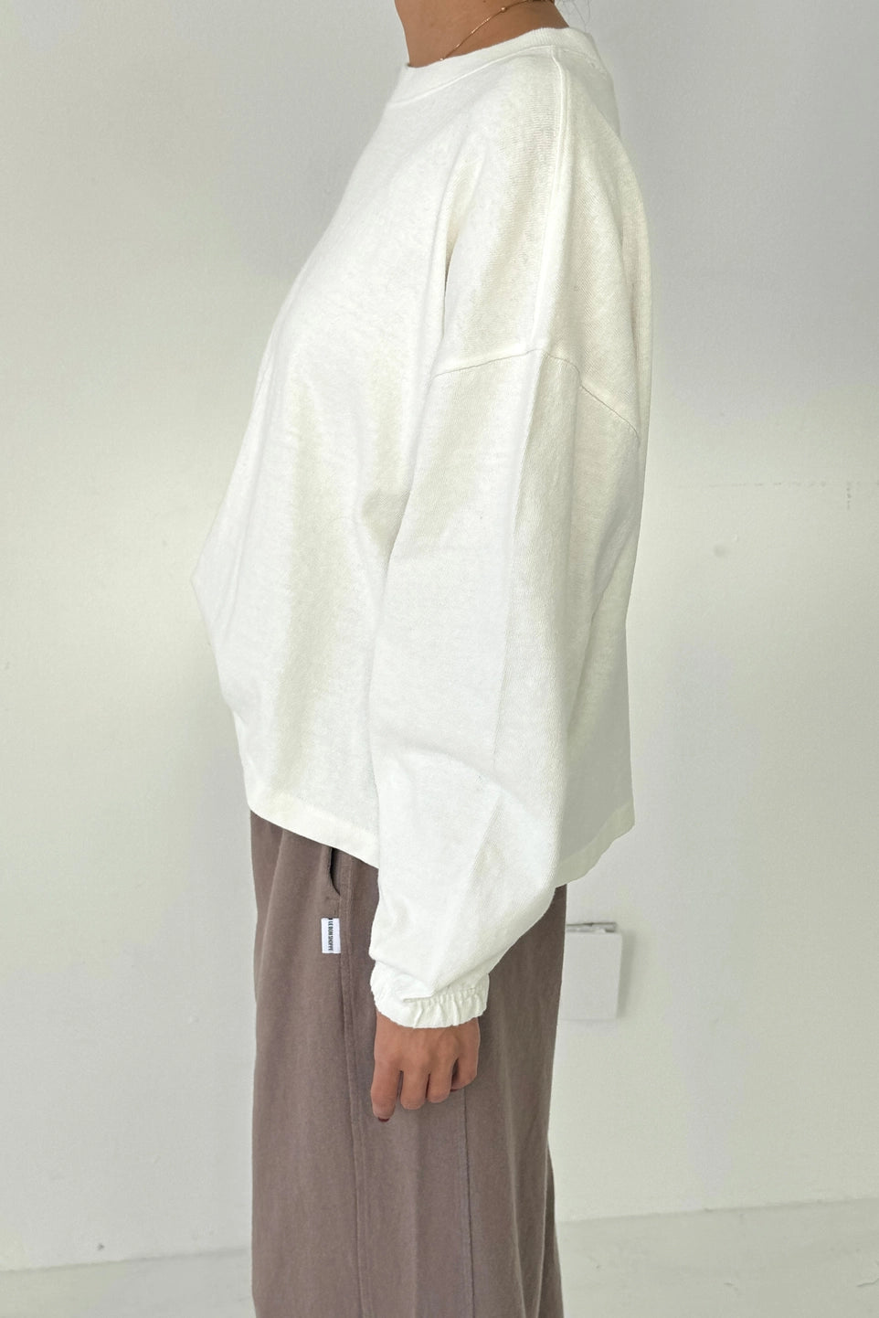 Naturelle Long Sleeve Heavyweight Cotton Tee