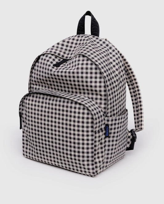 Gingham Large Nylon Backpack by Baggu