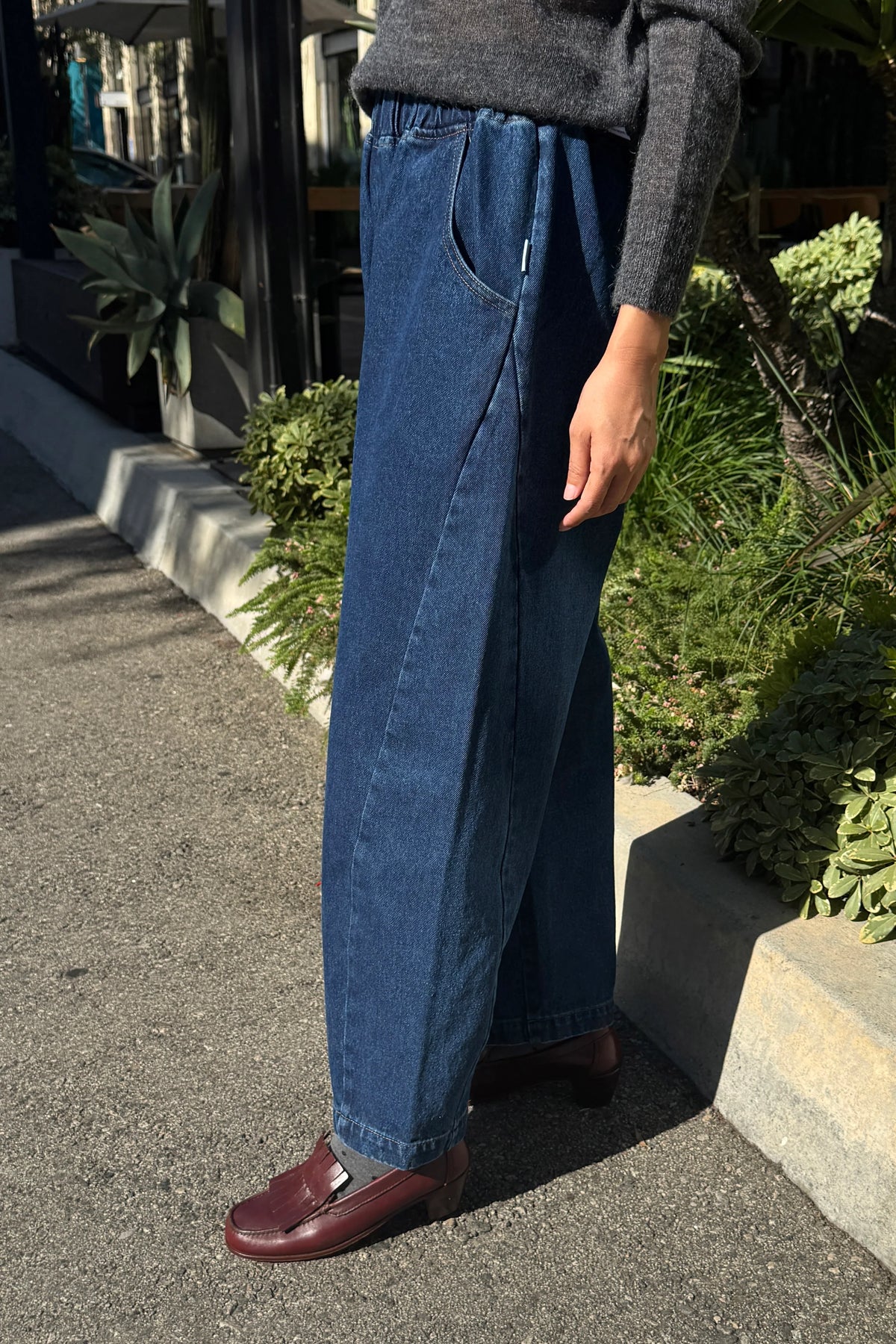Blue Denim Long Arc Pants