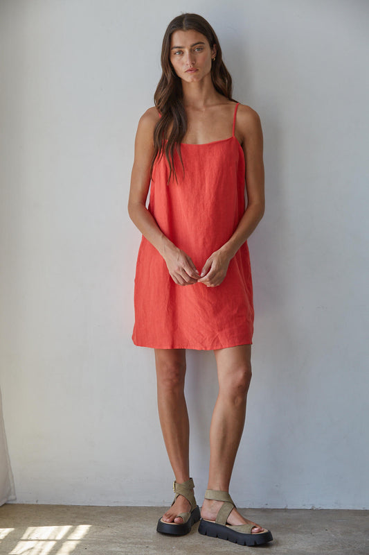 Linen Short Dress