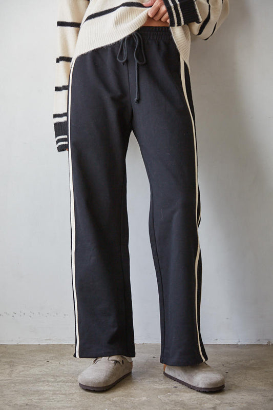 French Terry Striped Lounge Pant