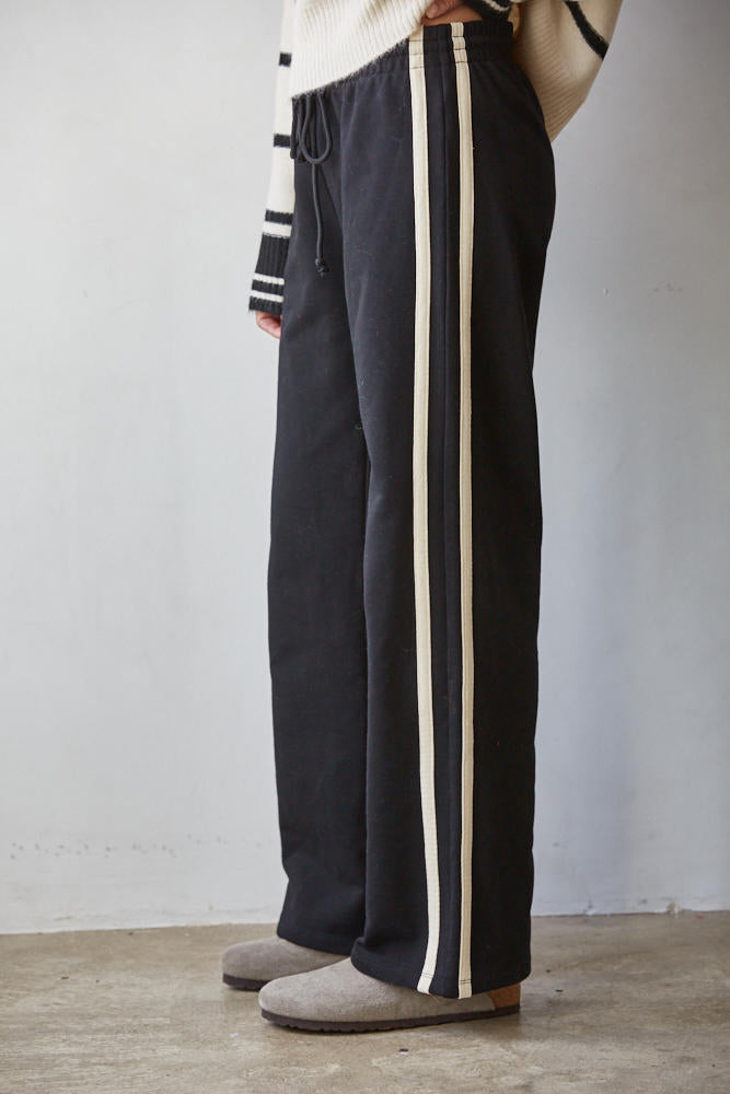 French Terry Striped Lounge Pant