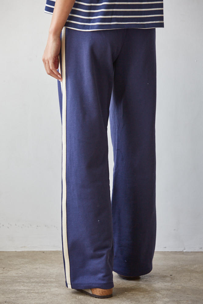 French Terry Striped Lounge Pant