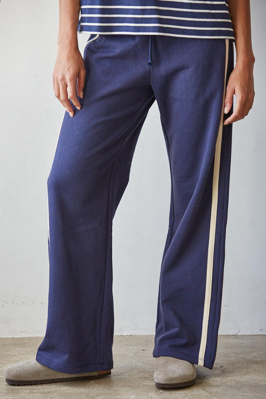 French Terry Striped Lounge Pant