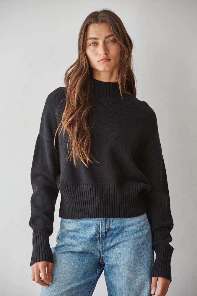 Soft Mock Neck Sweater