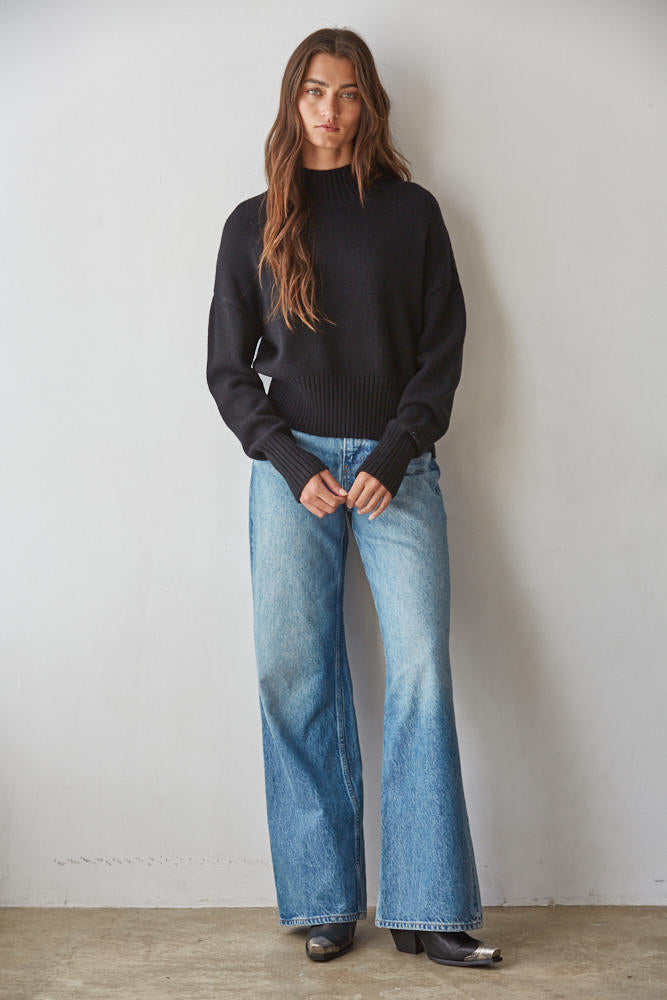 Soft Mock Neck Sweater