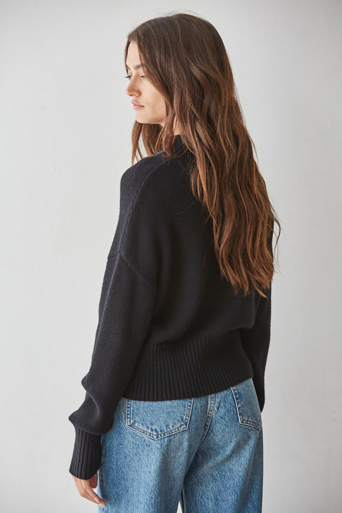 Soft Mock Neck Sweater