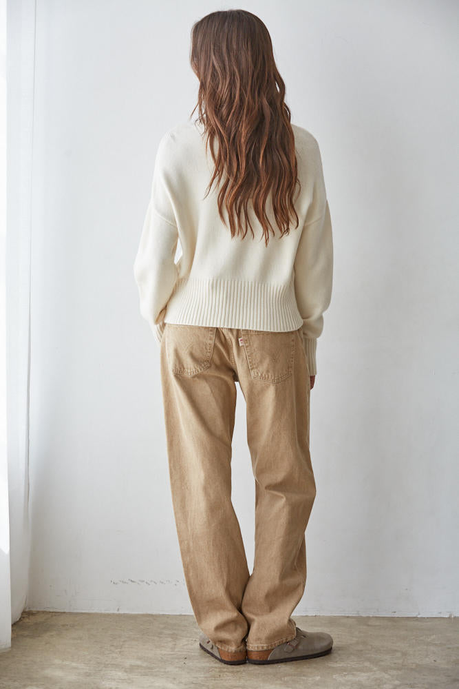 Soft Mock Neck Sweater