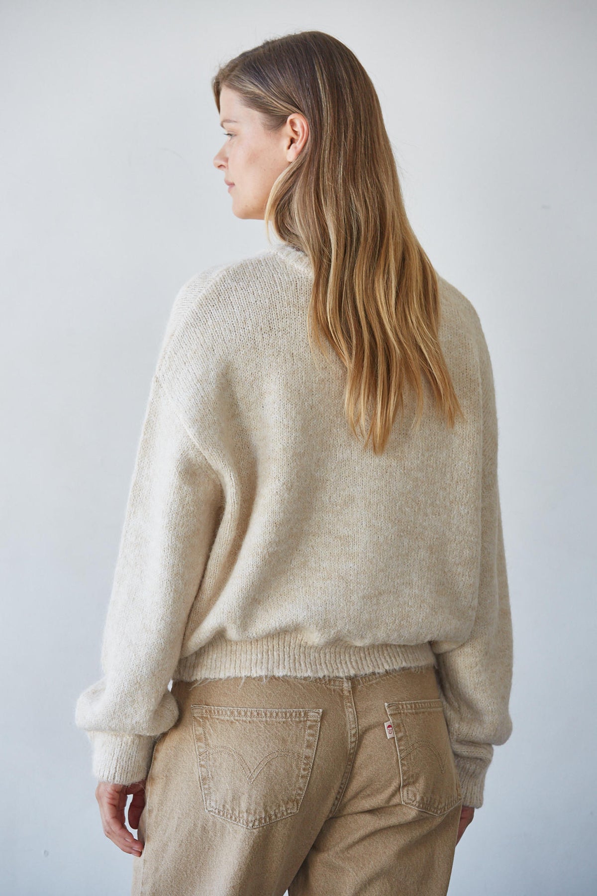 Cream Soft Knit Cardigan