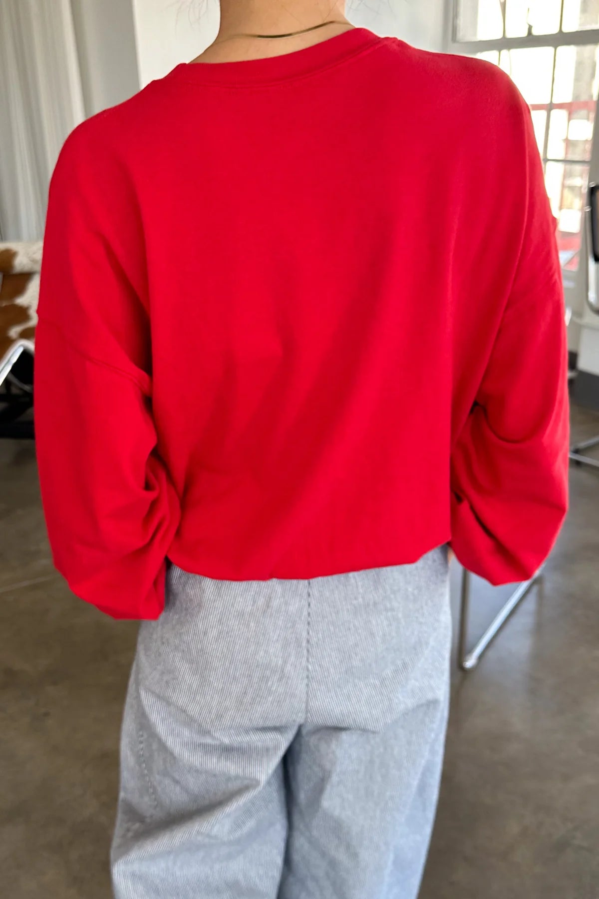 Cali Cotton Jersey Sweatshirt