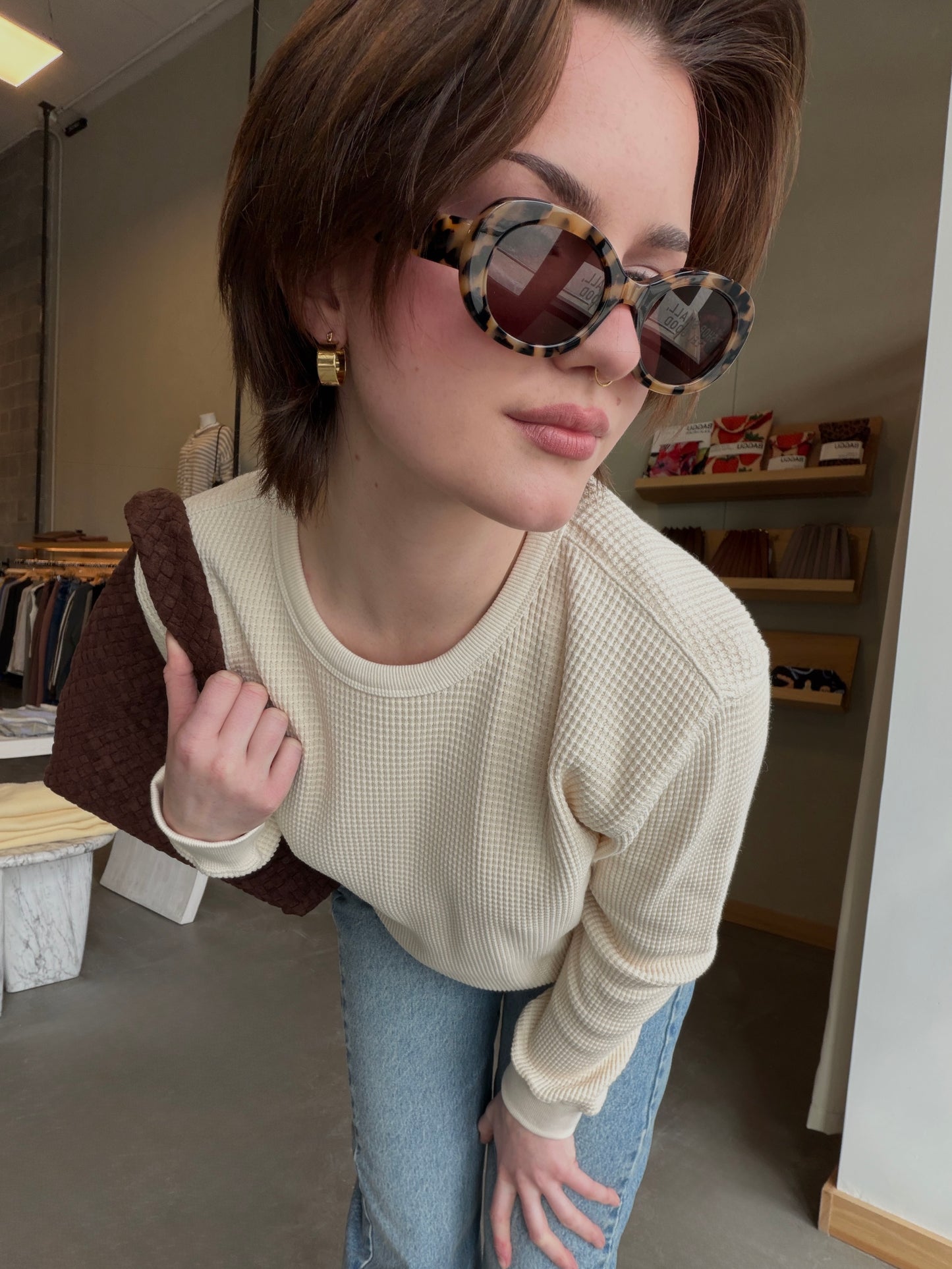 Naturel Waffle Fundamental Tee