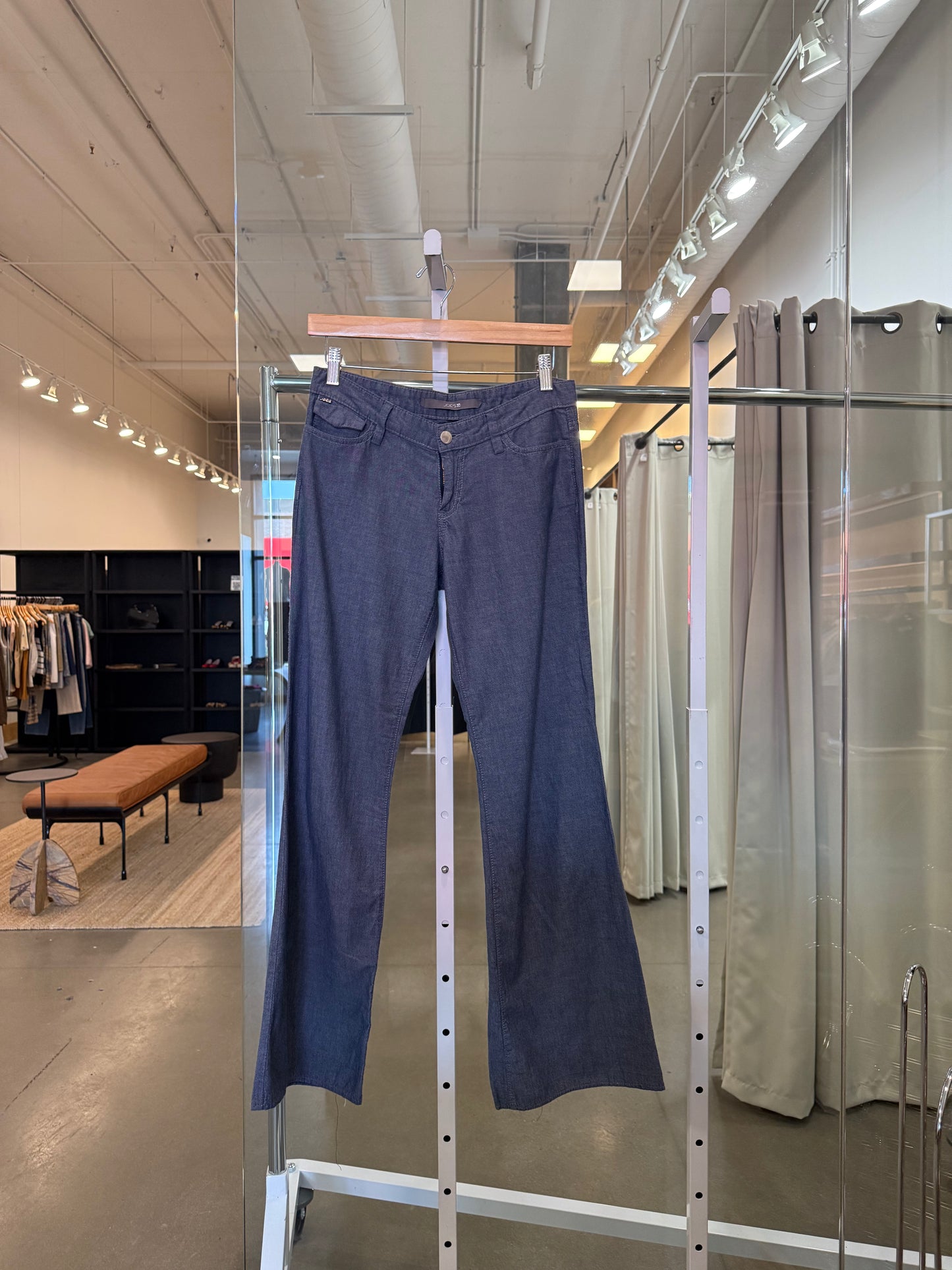Vintage Chambray Bootcut Pants